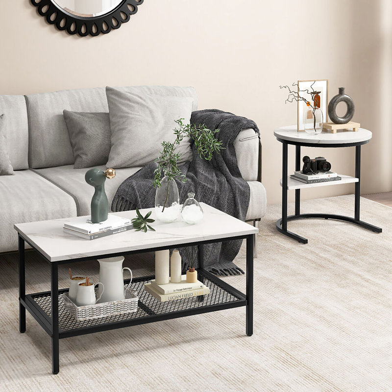 Javarrius Nesting Coffee Table, Black