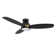 Smart Flush Mount Ceiling Fan with Light, Remote Control, DC Motor