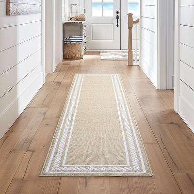 Nautica Rope Border Machine Washable All Loop Tufted Rugs 1-Piece