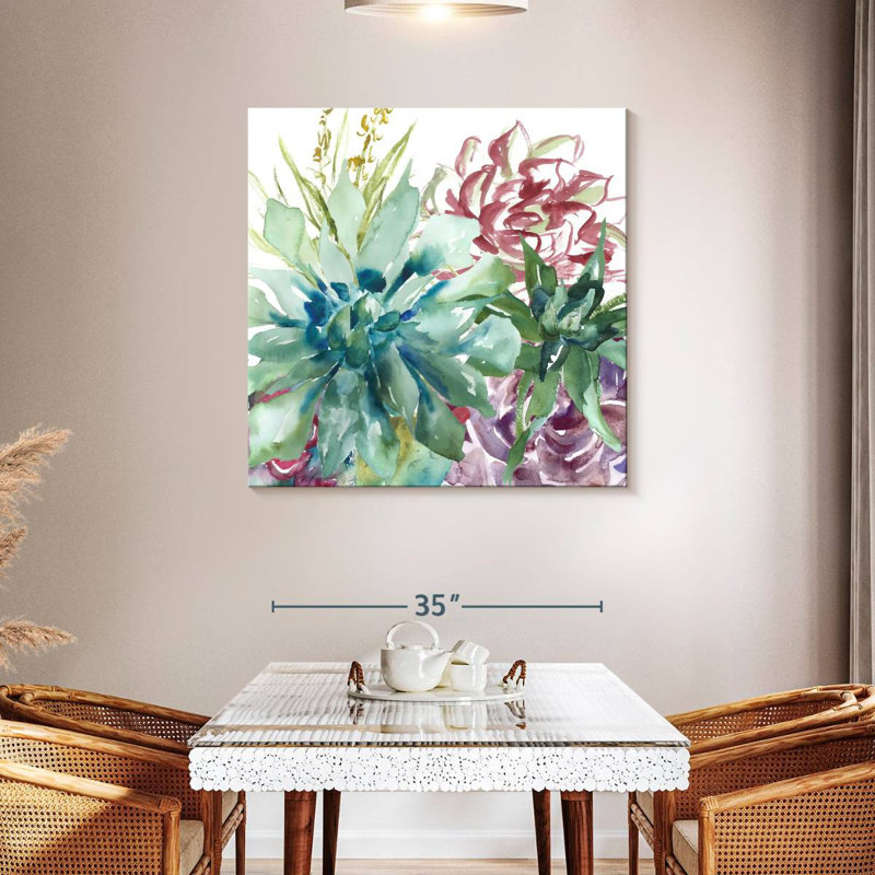 Aquarelle Harnek Succulent Garden II