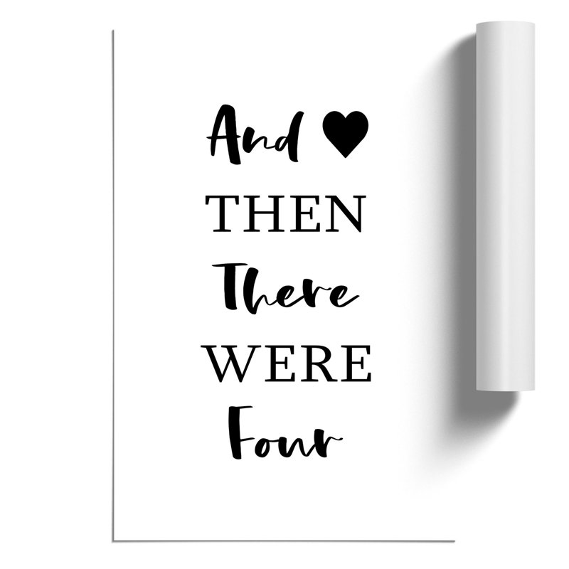 Then There Were Four - Frameless Print, 84cm H x 59cm W x 0.1cm D