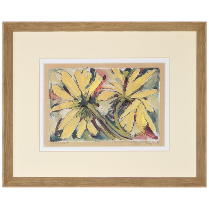 Yellow Petals III Print by Daughdrill