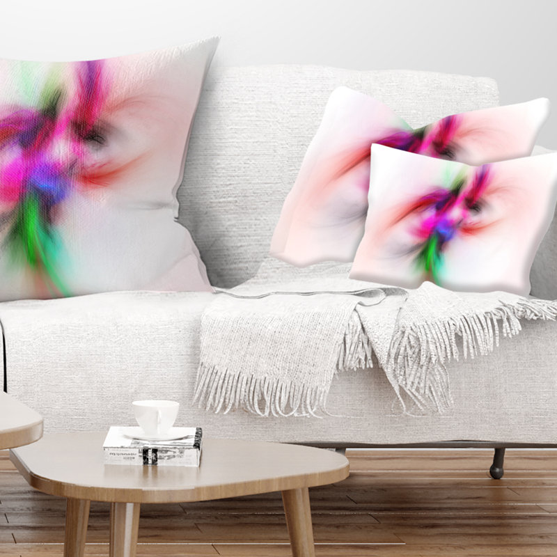 Coussin lombaire à champ électromagnétique coloré Abstract