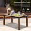 Ensemble de canapés de patio modernes en aluminium, coussins confortables, parfaits pour recevoir