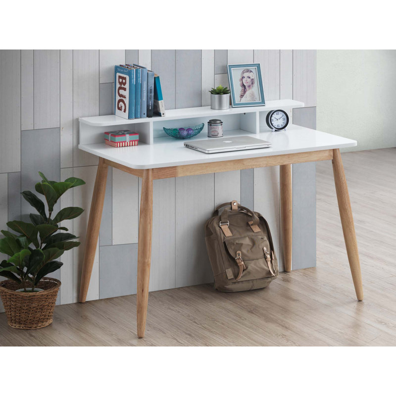 Bureau d'écriture Mid-Century, Blanc