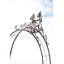 Caelan 147cm W x 22cm D Iron Arbour in Brown