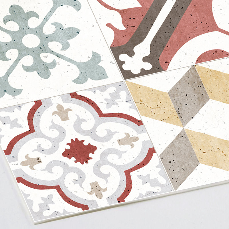 Ruot Vinyl Machine Printed Area Rug, Rectangle 200 x 266cm