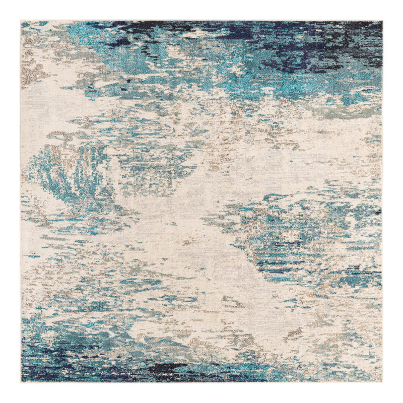 Washable Indoor Rug, Square 7'10"