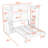 Wooden Murphy Bed with Shelves and Wardrobes-354532384-354532390