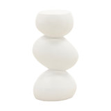 Saiquan Concrete End Table, White