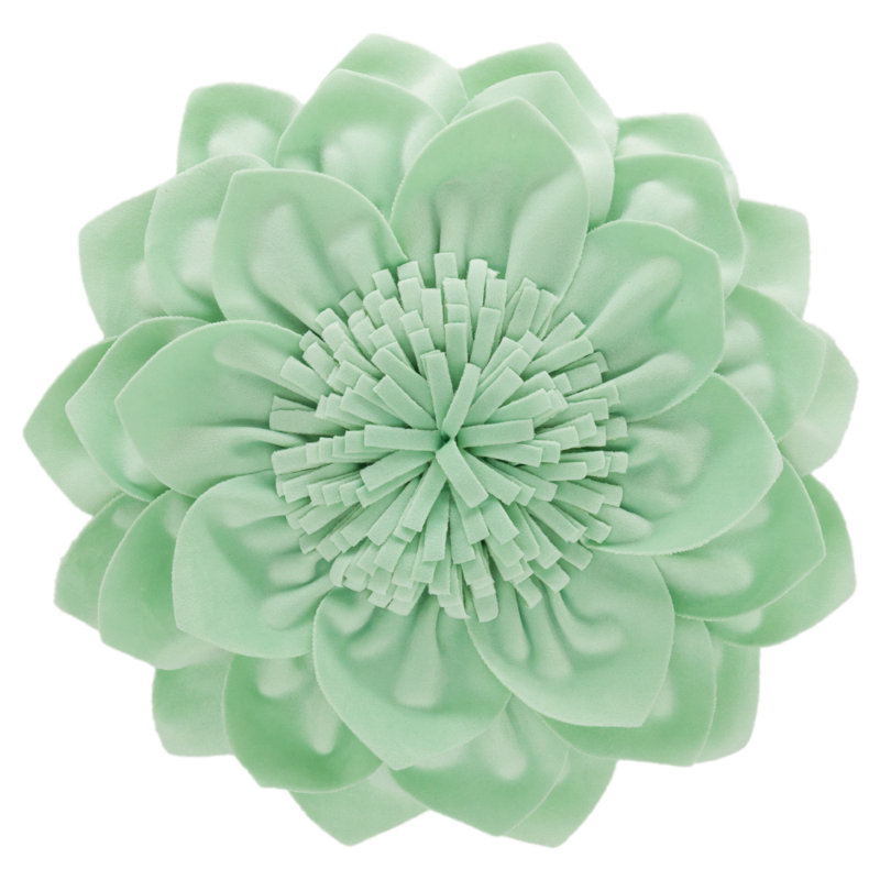 Coussin décoratif décoratif avec coussin décoratif fait à la main fleur 3D avec insert pour décoration intérieure