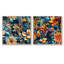 Griffith - Ensemble de 2 collages carrés botaniques abstraits-101860316-101860319
