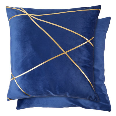 Cloughmills Geometric Square Throw Pillow Cover
