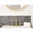 Tessera Subway Stonehenge 10-3/4" x 11-3/4" Glass Mosaic Wall Tile