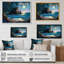 Coucher de soleil moderne en style I - reproduction sur toile-460104244-460104247