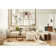 Grecian 6-Light Chandelier in Champagne Mist with Coconut Shell by Breegan Jane