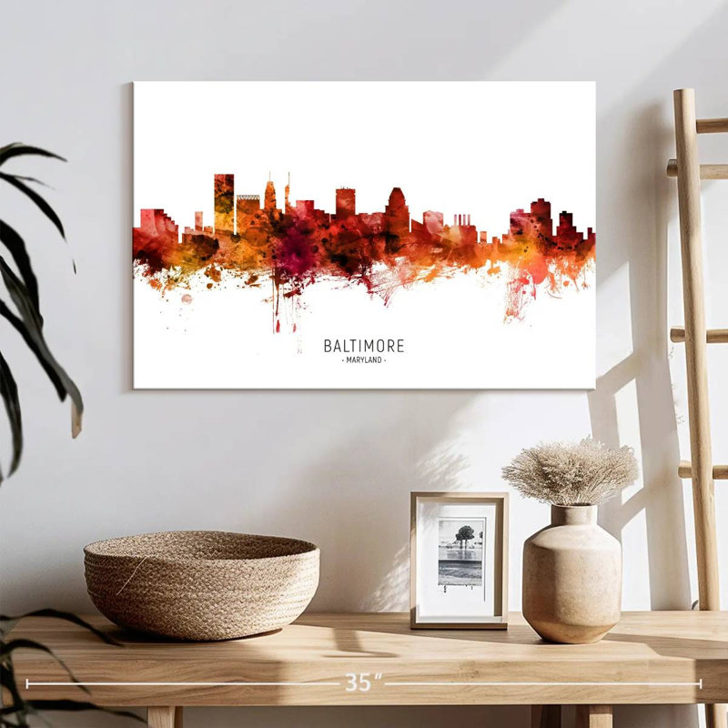 Nicci Baltimore, Maryland Skyline III, H 16 po x l 24 po