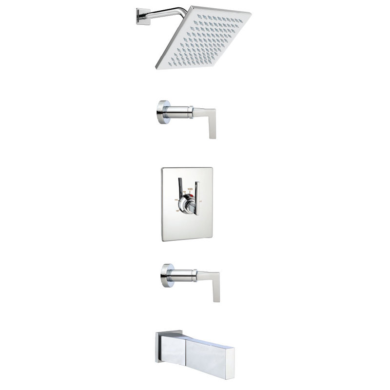Crisp Complete Shower System, Brushed Nickel