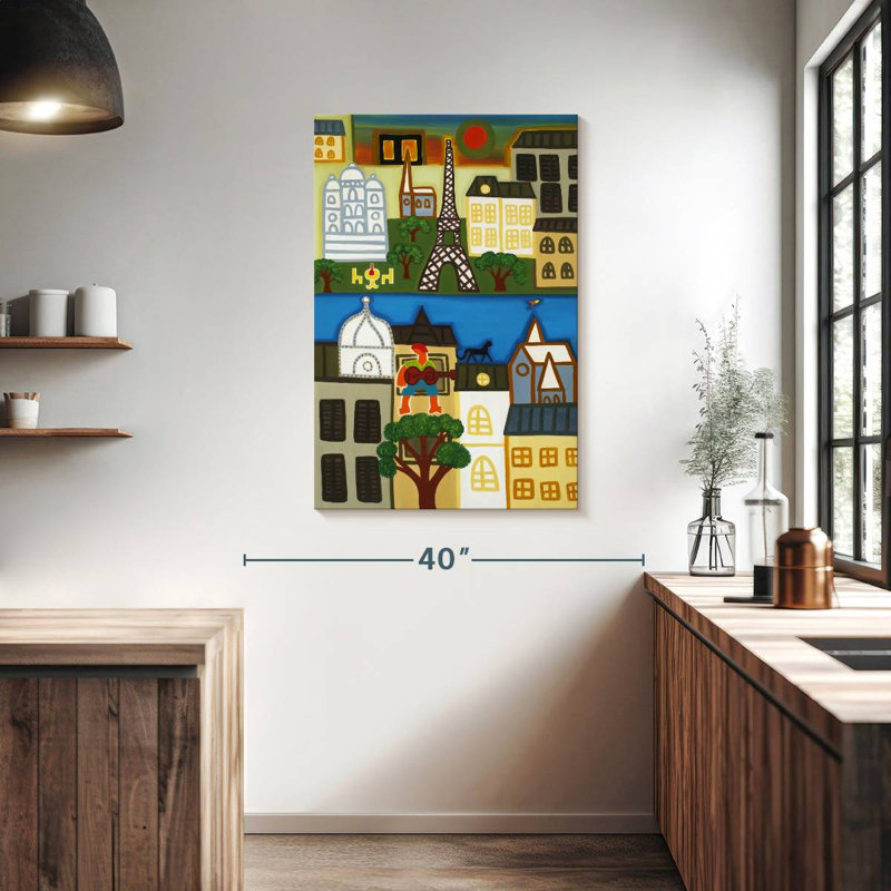 Spring In Paris, 39" H x 26" W