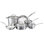 Farberware Millennium Stainless Steel Cookware Pots and Pans Set, 10 Piece, Silver
