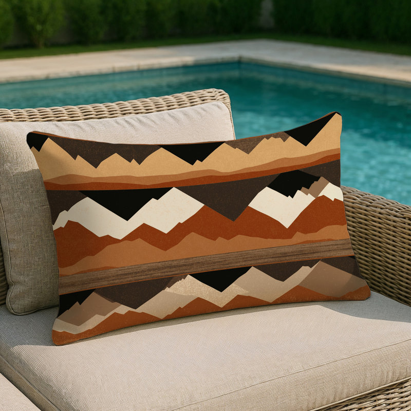 Dustborn Path Indoor And Outdoor Throw Pillow, Rectangle 14"H x 20"W