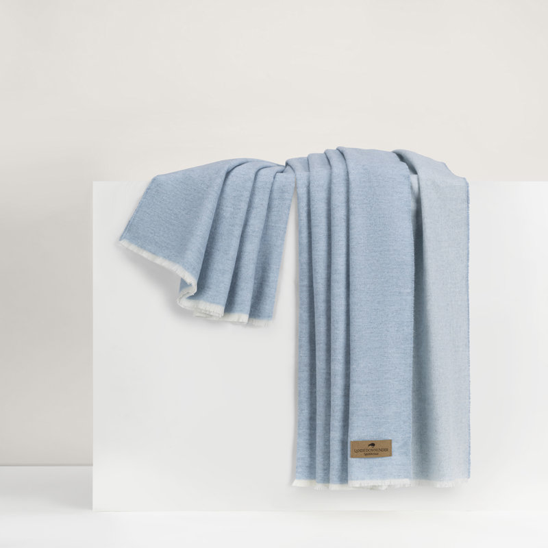 Aspen Throw, Light Blue