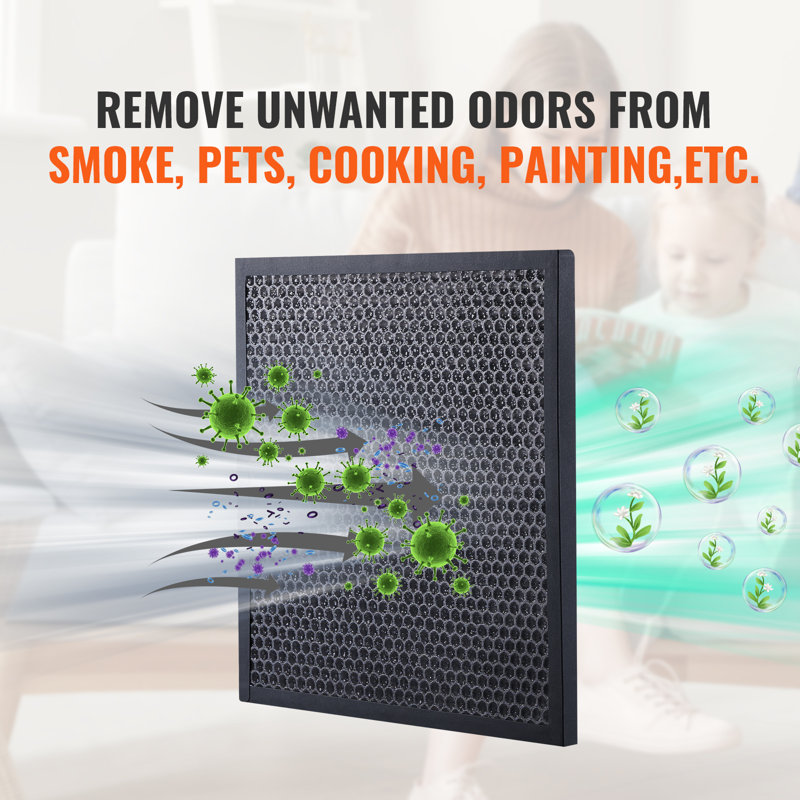 VEVOR 16'' x 19'' Activated Carbon Air Filter Replacement, 3 Pack