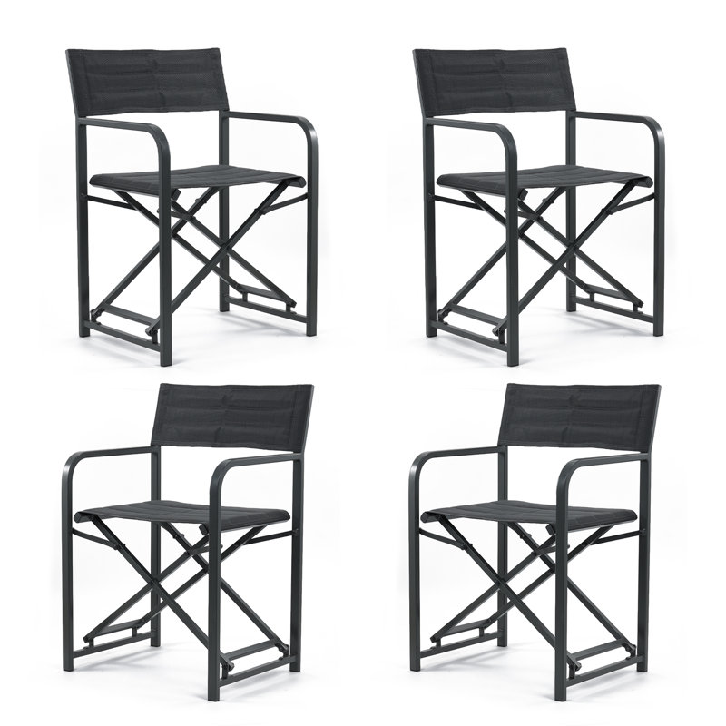 Chaise de réalisateur pliante Aoodor, Gris