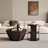 Octagonal Log Color  Rubber Wood Set Of Two Coffee Table, Coffee Table, Living Room Bedroom(Set Of Two Pieces)-886652435