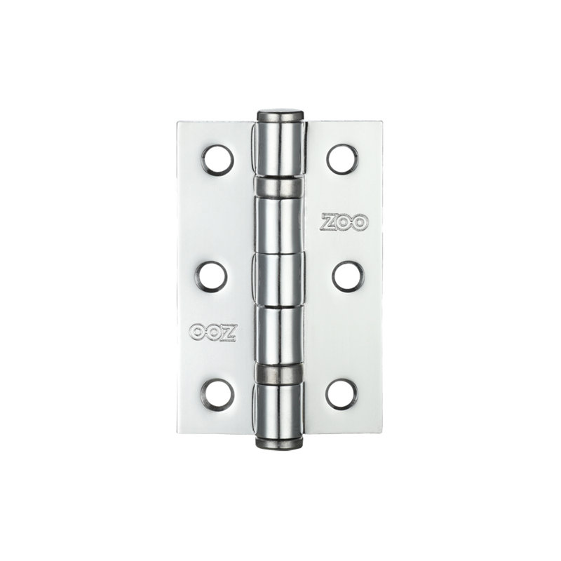7.6cm H x 5cm W Butt Bearing Pair Door Hinges, Polished Chrome