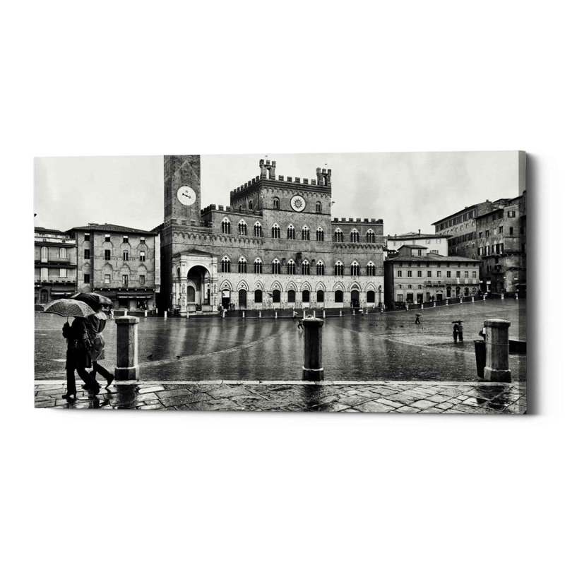 «At Main Square», art mural sur toile, H 30 po x l 60 po x P 1,5 po