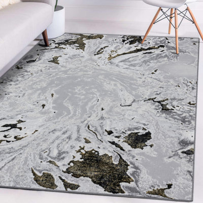 Tapis moderne en marbre abstrait