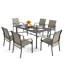 Argyri Rectangular 7 - Piece 6 - Person 170.2Cm Outdoor Table Set-1443736672