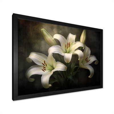 «Timeless Delight Of Elegant Beauty Lilies», reproduction sur toile
