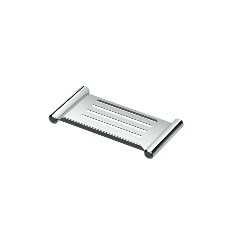 Elegant Wall Mounted Stainless Steel Shower Shelf, 0.88" H x 10" W x 5.2" D, Chrome