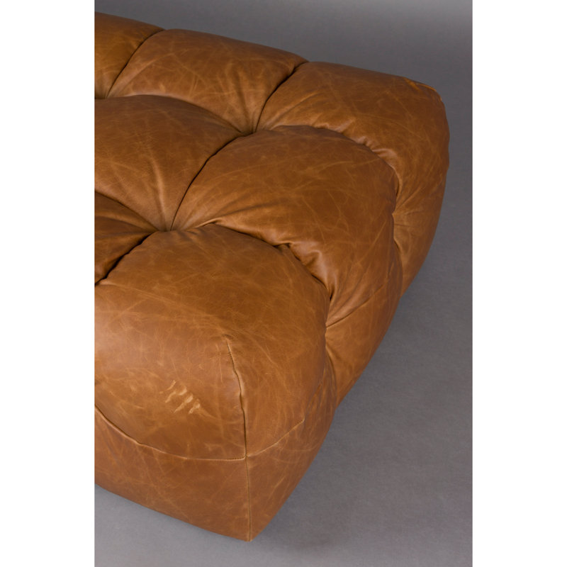 Ottoman Square Ottoman, Cognac