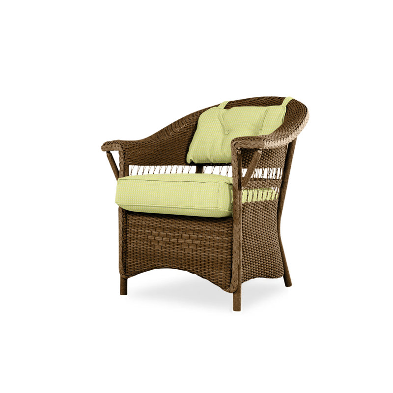 Nantucket Outdoor Dining Armchair, Sandberg Pewter, Bark