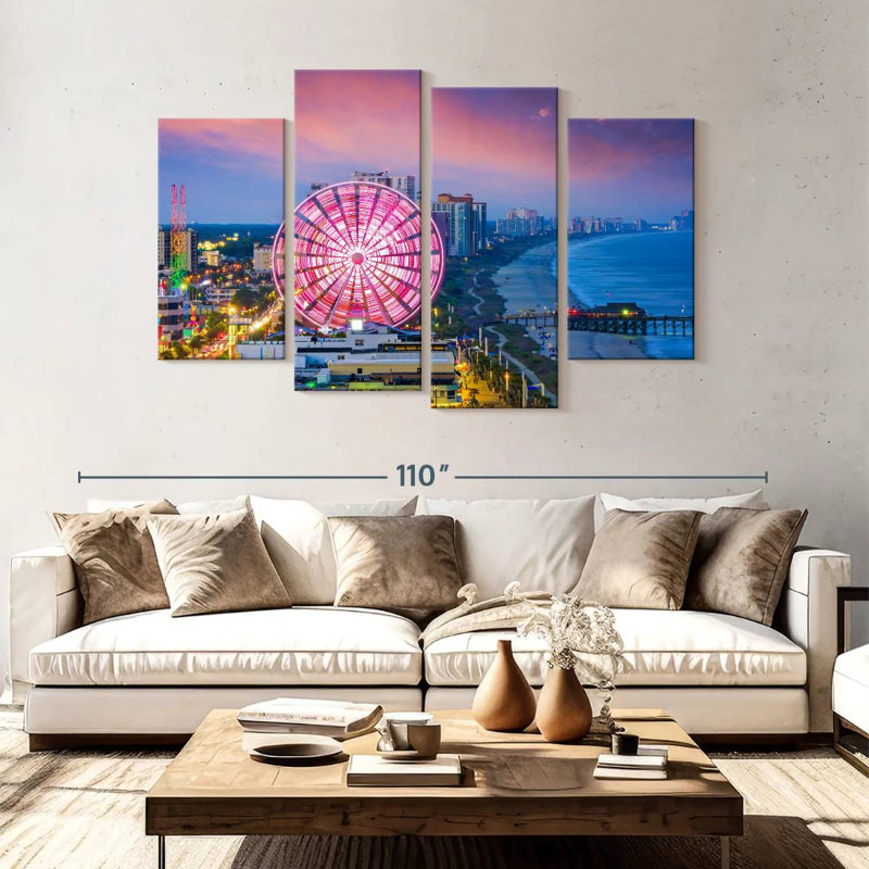 Lynelle Myrtle Beach Lights, 54" H x 84" W