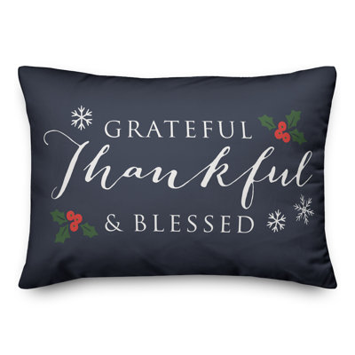  Coussin lombaire rectangulaire Grateful Thankful
