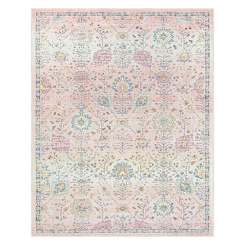Kaldi Vintage Classic Washable Area Rug - Elegant Timeless Design for Living Room, Bedroom, or Dining Room Decor