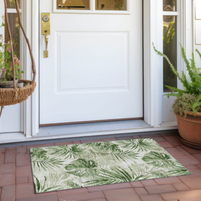 Tapis intérieur / extérieur Xhevrie lavable à la machine