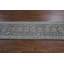 Tapis de couloir indien en laine ardoise Oushak 3 x 8