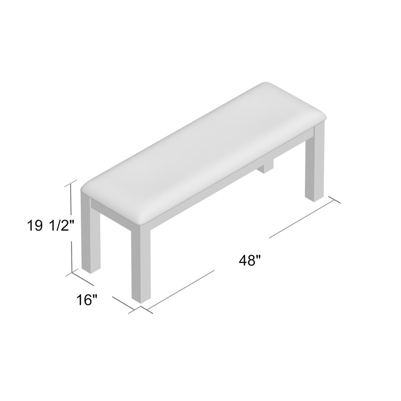 Banc rembourré 48" Pereyra