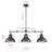 Dantoni 3 - Light Linear Kitchen Island Dome Pendant