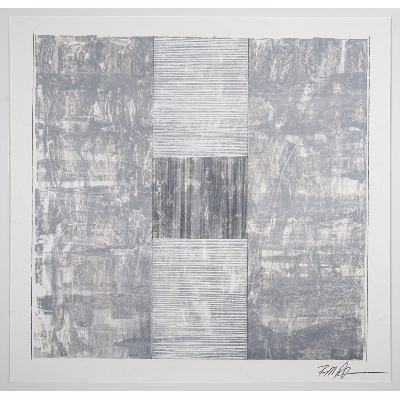 Lines Black & White Print by Robert Robinson