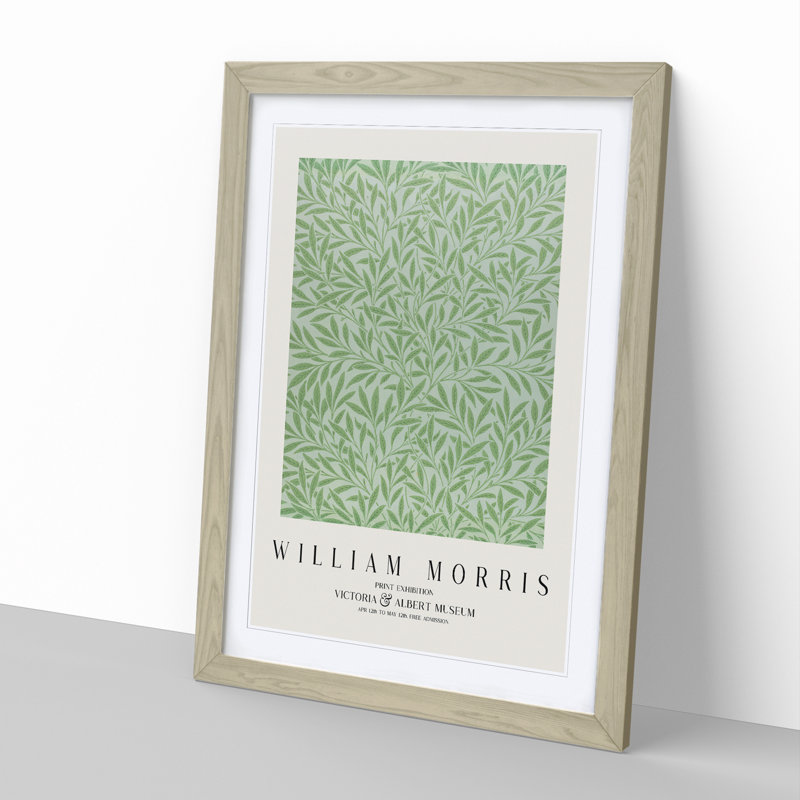 Willow Pattern Vol.2 Print by William Morris - Framed Print, Oak, 65cm H x 48cm W x 2cm D