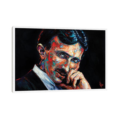 Nikola Tesla by Natasha Mylius - Print on Canvas