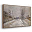 «The Boulevard de Pontoise at Argenteuil, Snow Effect», 1875 - Claude Monet, toile tendue avec châssis-132875017-132875019