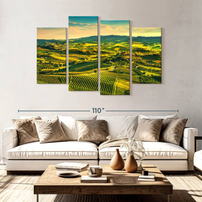 Alvord Sunlit Langhe Vineyards, 54'' H x 84'' W