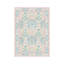 Tapis pastel à médaillons floraux 5 pi x 7 pi pour chambre de bébé rose bleu